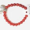 Carnelian Bracelet Natural Crystal with or without Charm 8 mm VTrendz
