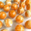 Orange Calcite Sphere Natural Stone For Healing Stone for Creativity, Intuition & Protection, Meditation Crystal Healing Grid Reiki Metaphysical Energy VTrendz