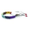 7-Chakra Adjustable Macrame Multicolor Beads Natural Stone Bracelet Prayer Beads VTrendz
