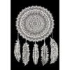 Dream Catcher 5-Feathers Full Circle Wall Hanging Handmade Cotton Tapestry 84"x54" inch VTrendz