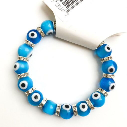 Shaded Blue Evil Eye Bracelet : The Gradient Shield