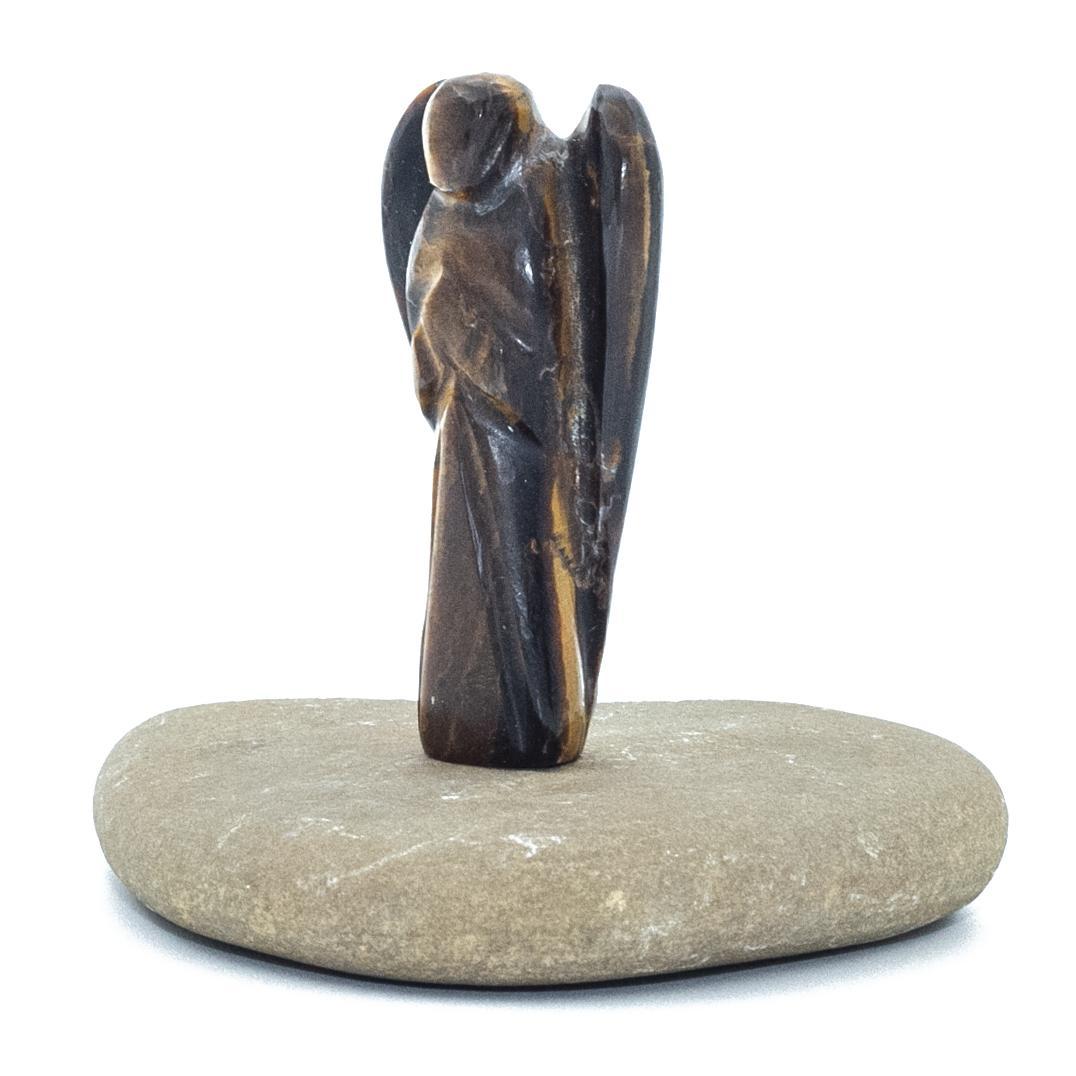 Tiger Eye Crystal Guardian Angel Protection Pocket Angel, Approx. 2-3 Inch - Image 3