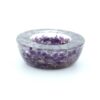 Amethyst Crystal Orgone Candle Holder/ Natural Stone Crystal Candle Stand for Tealight Candles 2.8 x7 x 2.5 cm VTrendz