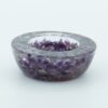 Amethyst Crystal Orgone Candle Holder/ Natural Stone Crystal Candle Stand for Tealight Candles 2.8 x7 x 2.5 cm VTrendz