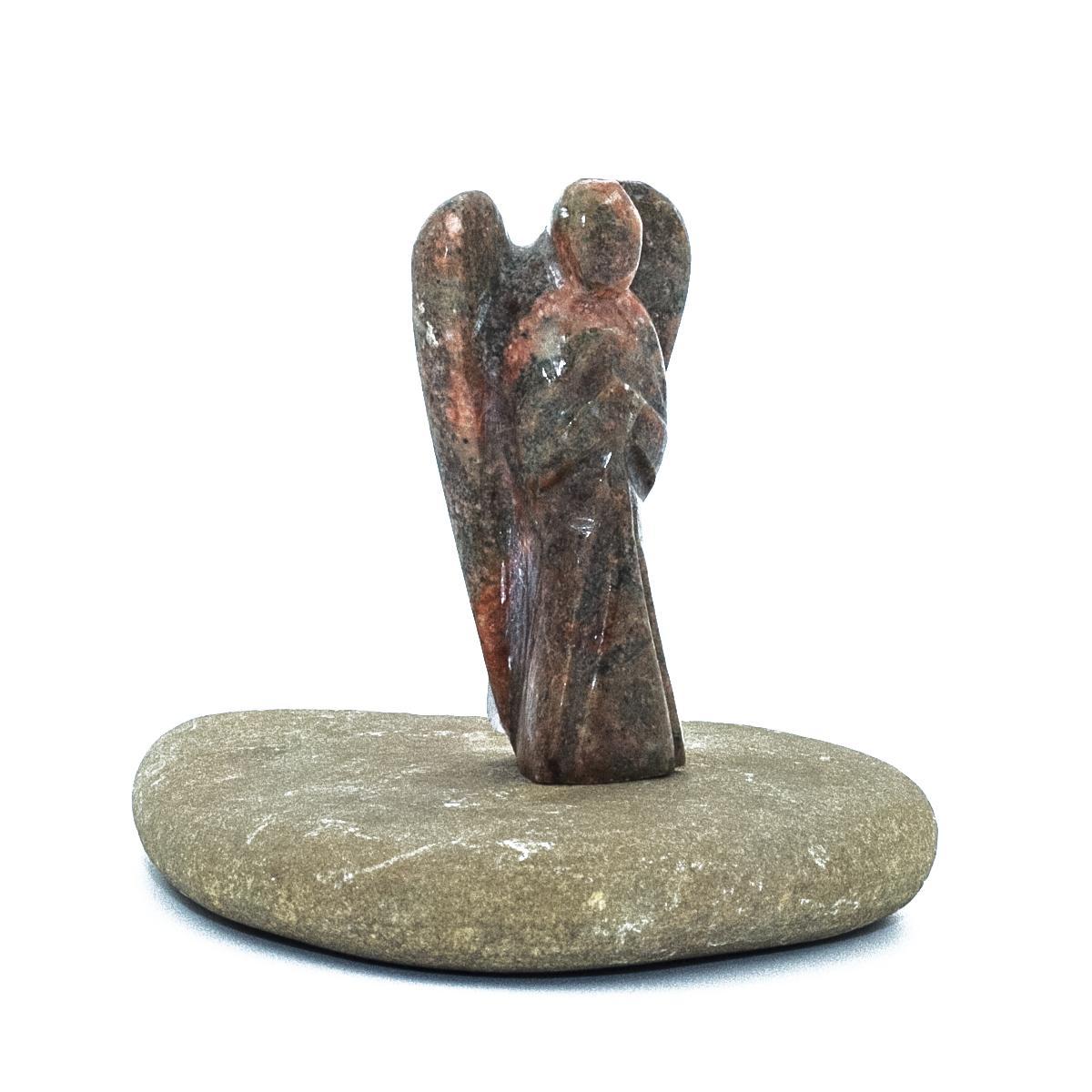 Unakite Crystal Guardian Angel Protection Pocket Angel, Approx. 2-3 Inch - Image 3