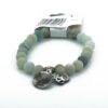 Amazonite Natural Stone Bracelet with Om and Tree of Life Charms, Buddha Charm 8 mm VTrendz