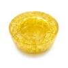Citrine Crystal Orgone Candle Holder/ Natural Stone Crystal Candle Stand for Tealight Candles 2.8 x7 x 2.5 cm VTrendz