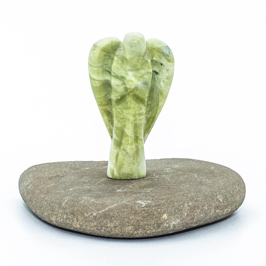 Yellow Jasper Crystal Guardian Angel Protection Pocket Angel, Approx. 2-3 Inch