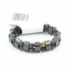 Tiger Eye & Hematite Stone Beads Natural Stone Bracelet Prayer Beads Stretchable VTrendz
