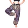 Brown and Grey Color Printed Thai harem pants Draw string with single pocket 100% Rayon VTrendz
