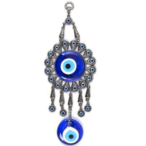 Circular Evil Eye wall hanging with dangler / Hanging, Handmade, 11.5 " Inch