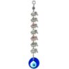 7-Elephant Colored Hanging with Evil Eye, Handmade, 14" Inch VTrendz