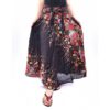 Skirt / Dress Coconut Buckle Printed Long Comfy Skirt/Dress with Elastic Stretch and Adjustable Tie VTrendz