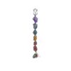 7 Chakra Tumbled Stone Hanging with Tassel- Car Hanging Reiki Crystals Hanging Decor VTrendz