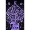 Tree of life With Elephant Tie dye Base Poster Wall Hanging Handmade Cotton Tapestry 40"x30" inch VTrendz