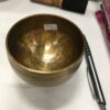 7-8 cm / 3.1" Hand pounded hammered Plain Golden Singing Bowl for Meditation, Relaxation & Healing with Wooden Mallet VTrendz