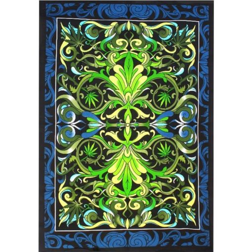 Cannabis Reflection / Carpet Cannabis / Hemp Tapestry 84" x 54"