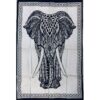 Elephant Black and White Poster Wall Hanging Handmade Cotton Tapestry 40"x30" inch
