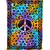 Peace sign Tie dye poster tapestry Wall Hanging Handmade Cotton Tapestry 40"x30" inch VTrendz