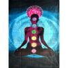 Yoga Seven Chakra Wall Hanging Handmade Cotton Tapestry 84" x 54" inch VTrendz