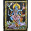 Goddess Kali Mata Poster Wall Hanging Handmade Cotton Tapestry 40" x 30" inch