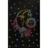 Moon Face with Sun Wall Hanging Handmade Cotton Tapestry 84" x 54" inch VTrendz