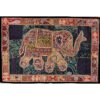 VPT-E11 Elephant Wall hanging Vintage Patchwork Tapestry Bohemian Handmade Beaded Embroidered Ethnic Hippie Indian Wall décor 40 x 60 Inches VTrendz