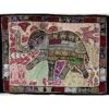 VPT-E01 Elephant Wall hanging Vintage Patchwork Tapestry Bohemian Handmade Beaded Embroidered Ethnic Hippie Indian Wall décor 40 x 60 Inches VTrendz