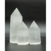Selenite Pointed Top Tower Transmutation, Positivity, Charging, Cleansing, Releases Negative Energy 10-14 cm VTrendz