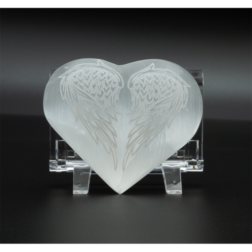 Selenite Puffy Hearts 3"*2.5"*1" approx.