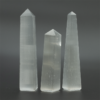Selenite Pointed Obelisk Tower Point in Natural Crystal Stones Metaphysical Balance Energy Approx. 2 - 4 inches tall 4 or 6 Side facet VTrendz