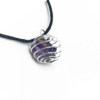 Cage with Amethyst Pendant Necklace Natural Crystals For Energy Balancing, Meditation, Reiki, Healing Approx. 2cm Pendant VTrendz