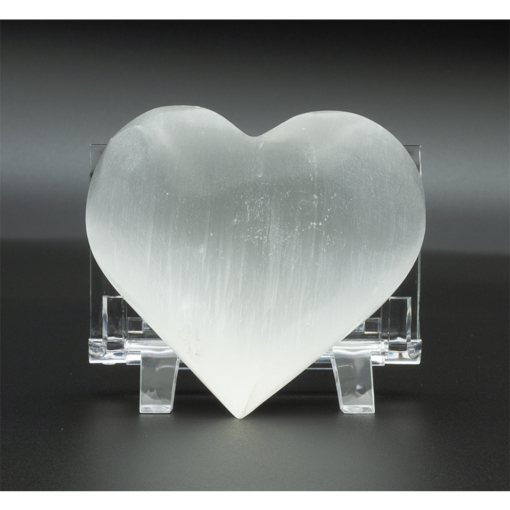 Selenite Hearts Transmutation, Positivity, Charging, Cleansing, Releases Negative Energy 7-8 cm