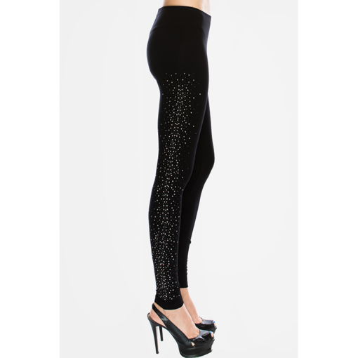 15469P - Rhinestone Leggings with Bling on the side