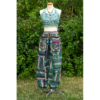 Striped Nepal Boho Harem Patch Pants VTrendz