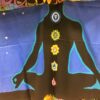 7 Chakra Blue Base Multi Poster Wall Hanging Handmade Cotton Tapestry 40" x 30" inch