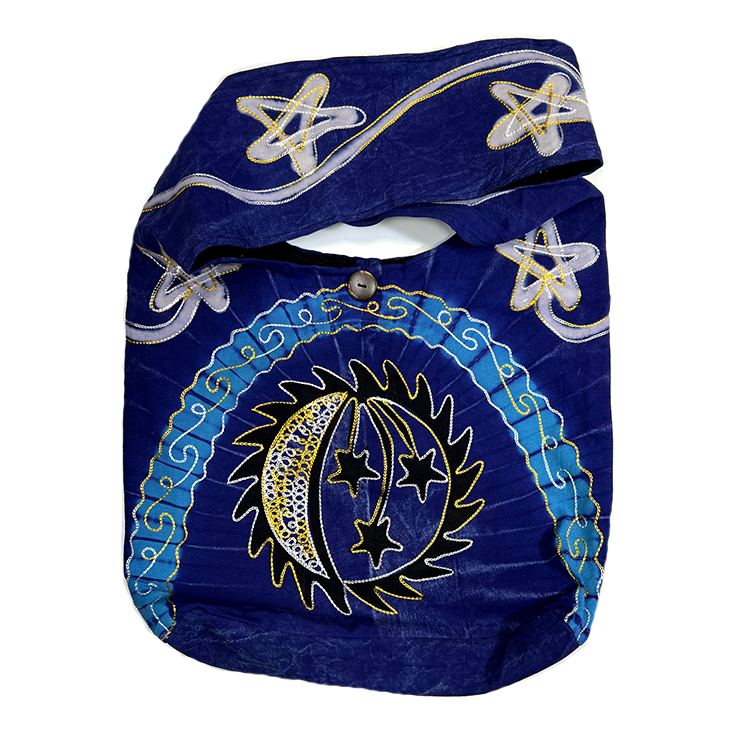 Moon & Stars Embroidered Bohemian Hippie Bag