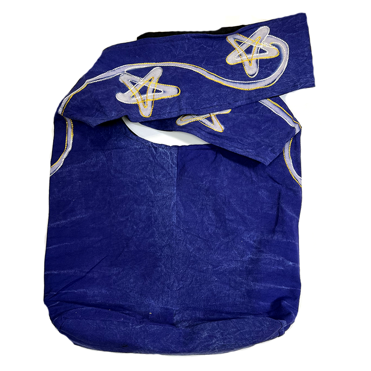 Moon & Stars Embroidered Bohemian Hippie Bag - Image 3