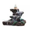 Small Rockery Ceramic Backflow Incense Holder Waterfall Incense Burner, Reflux Burner, Handmade Ceramic, Home Décor for Meditation, Mini-Zen Experience Size: 10.5*8.5 cm VTrendz