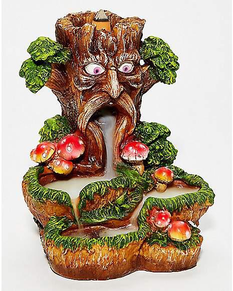 Tree Man Monk Backflow Incense Burner, Reflux Burner, Large Handmade Ceramic Backflow Cone Sticks Incense Holder Home Décor Craftwork Figurine Size: 15 W x 13 L x 20 H cm - Image 3