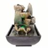 Small Rockery with LED Light Antique Resin Tabletop Waterfall Fountain 13cm*13cm*18 cm VTrendz
