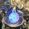 Lucky Buddha with Crystal Ball & LED Antique Resin Tabletop Waterfall Fountain 21 cm*21 cm*28 cm VTrendz