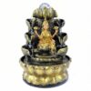 Goddess of Wealth & Prosperity Goddess Lakshmi Tabletop Fountain / Lakshmi with Lotus Flower, Rolling Crystal Ball & LED Antique Resin Tabletop Waterfall Fountain 22 cm*22 cm*29 cm VTrendz