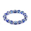 Evil Eye Bracelet for Protection, Blue and Light Blue, Handmade 8 mm & 12 mm VTrendz