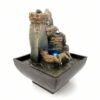 Small Rockery with LED Light Antique Resin Tabletop Waterfall Fountain 13cm*13cm*18 cm VTrendz