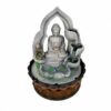 Buddha Lotus Tabletop Fountain with LED Light Antique Resin Tabletop Waterfall Fountain 21cm*21cm*28 cm VTrendz Tabletop Fountain