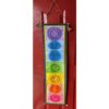 7-Chakra Banner - Wall Hanging Decoration, Yoga Studio Décor, Office Décor, Inspirational Quotes, Affirmation Banner 41 x 10.5 inches VTrendz