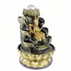 Goddess of Wealth & Prosperity Goddess Lakshmi Tabletop Fountain / Lakshmi with Lotus Flower, Rolling Crystal Ball & LED Antique Resin Tabletop Waterfall Fountain 22 cm*22 cm*29 cm VTrendz