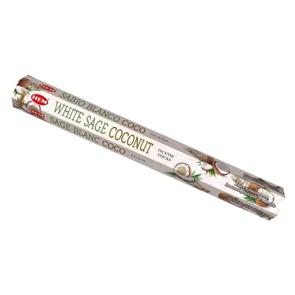 HEM White Sage Coconut Incense Sticks: Cleansing & Comfort