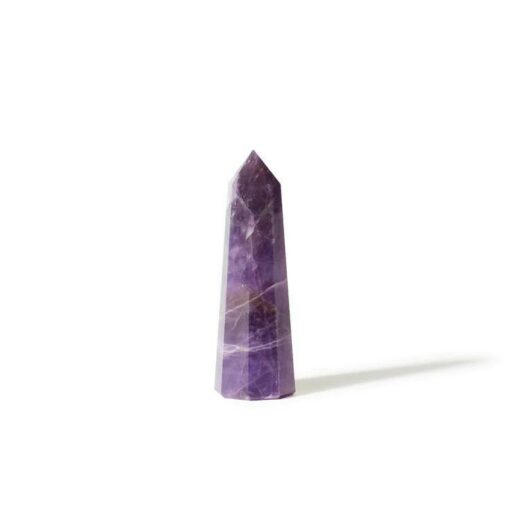 Dream Amethyst Chevron Tower: Jumbo Healing Wand for Spiritual Awakening & Mental Detox